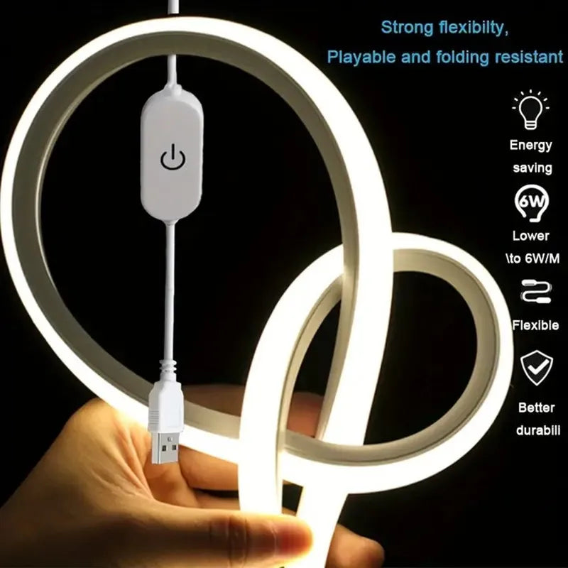 Dimmable Touch Sensor Switch Flexible Silicone Neon Light