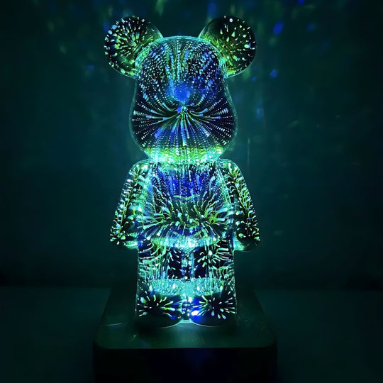 8 Color 3D Firework Bear Nightlight